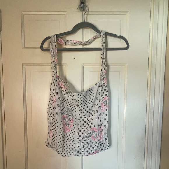 Free People Reusable Tote Crossbody Shoulder Bag, Gauze Boho Shopping Bag - Picture 4 of 5